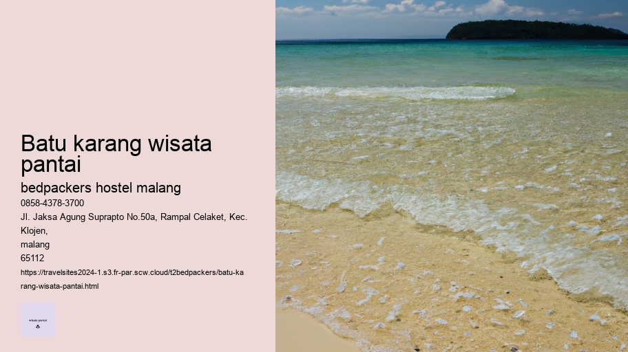 batu karang wisata pantai