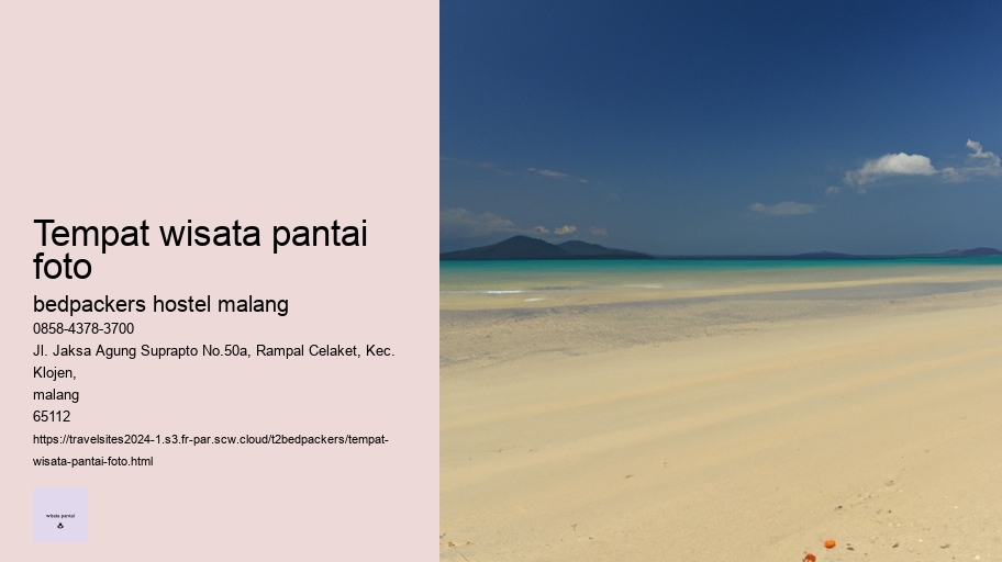 tempat wisata pantai foto