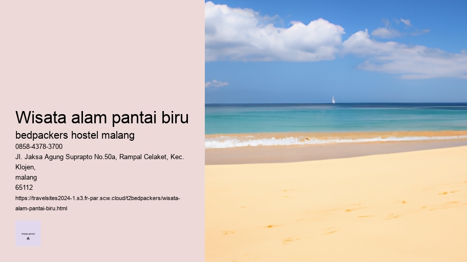 wisata alam pantai biru